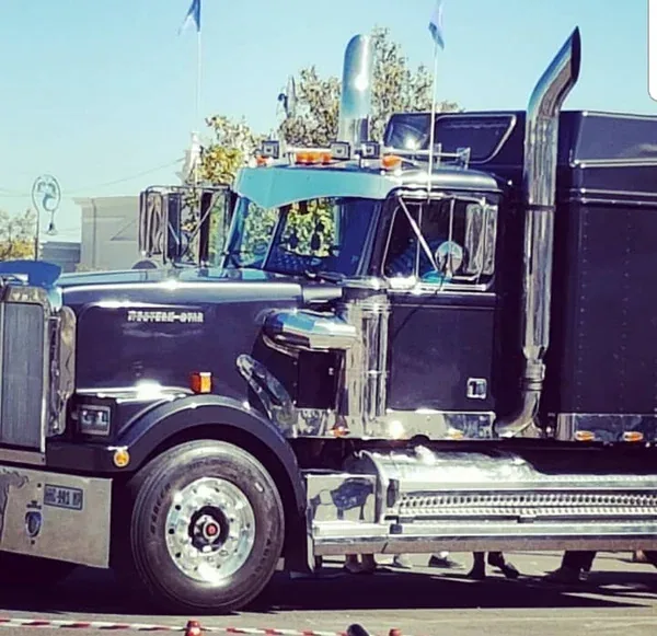 A black Western Star truck